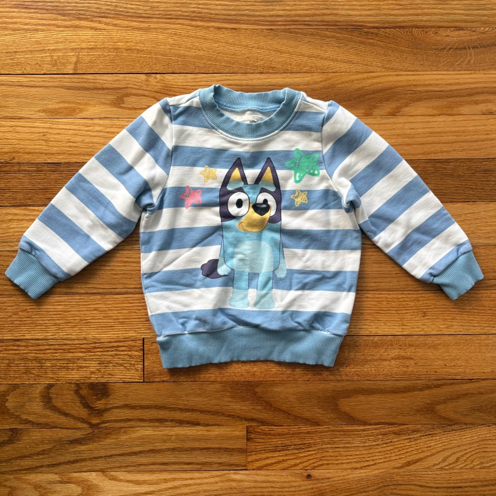 Little Sleepies Bluey Crewneck Sweatshirt Size 18-24 Month